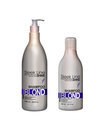 Stapiz Szampon z jedwabiem - Sleek line - Blond 1000ml