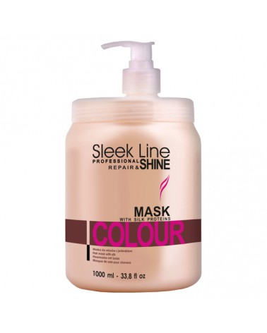 Stapiz Maska z jedwabiem - Sleek line - Colour 1000ml