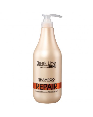 Stapiz Szampon z jedwabiem - Sleek Line - Repair & Shine 1000ml