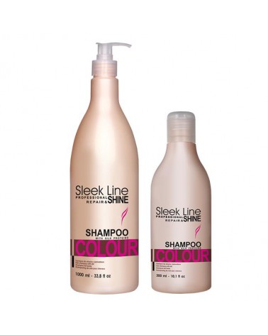 Stapiz Szampon z jedwabiem - Sleek Line -  Colour 300ml