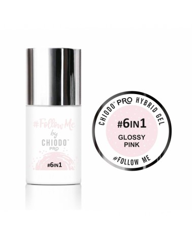 Follow Me by Chiodo PRO GLOSSY PINK BASE 6 IN1 6ml