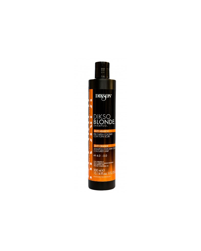Dikson Diksoblonde Shampoo Anti-orange 300 ml - szampon neutralizujący odcienie miedzi, czerwieni i pomarańczy