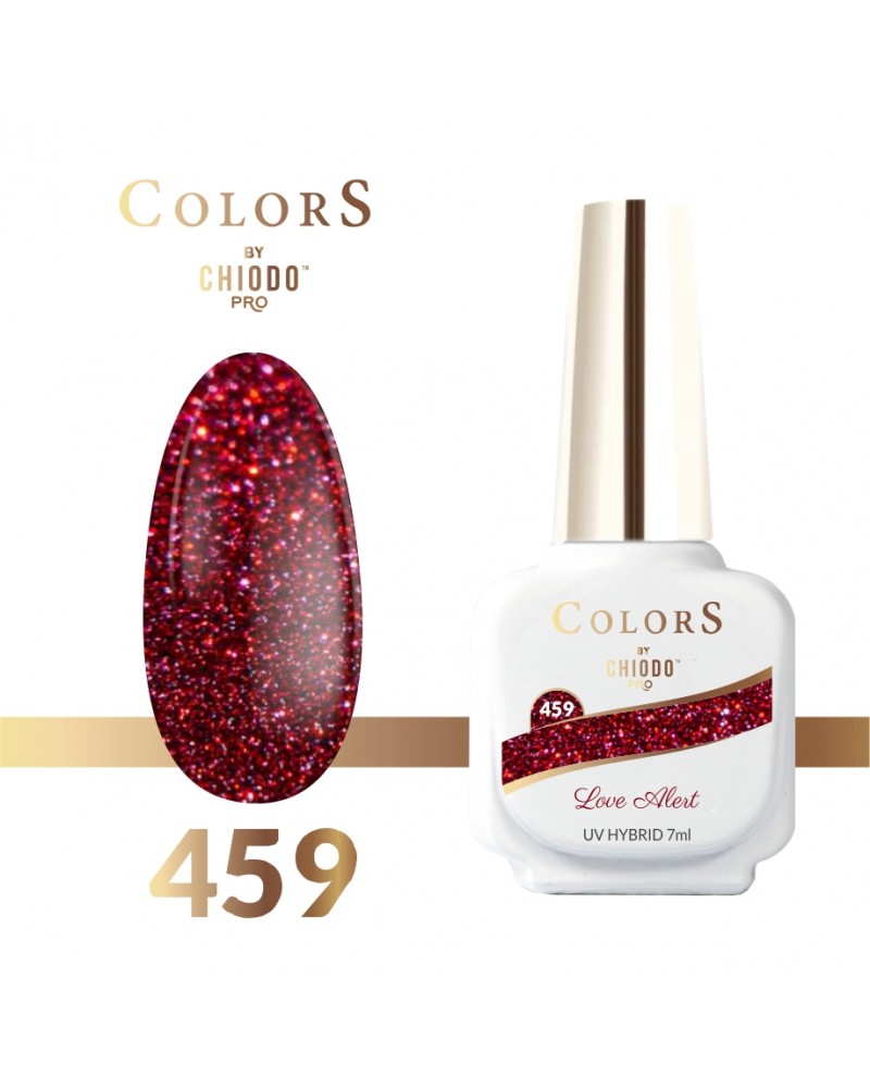 Lakier hybrydowy EFFECT FLASH 3D Colors GLAMOROUS ChiodoPRO  459 Love Alert 7ml 