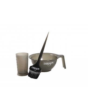 Zestaw do koloryzacji Dikson: pędzelek, miska i miarka