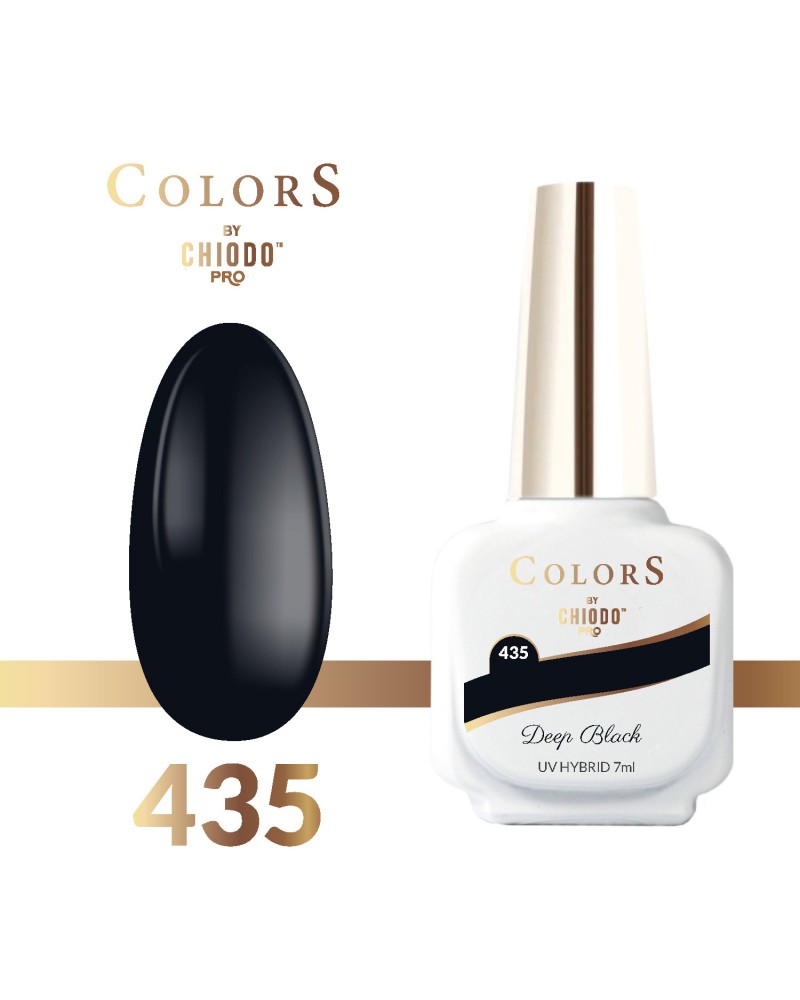 Lakier hybrydowy Colors By ChiodoPRO nr 435 Deep Black 7 ml