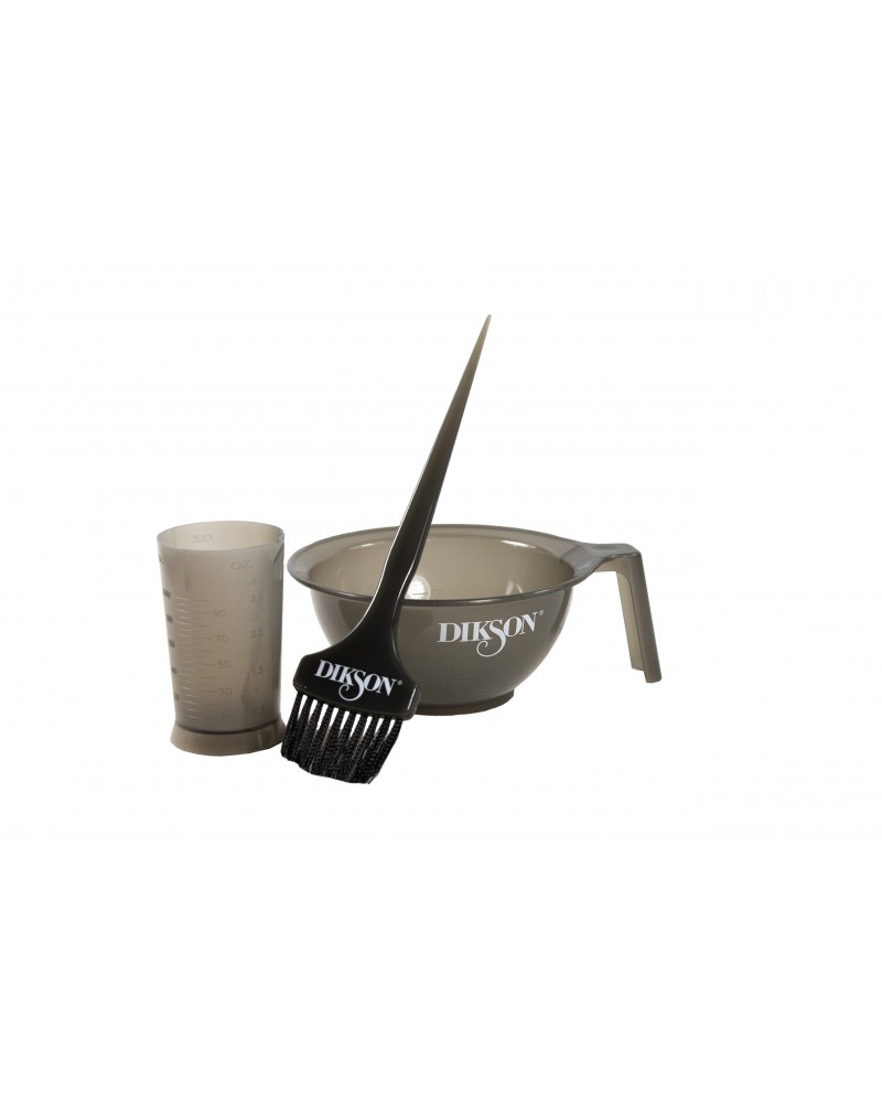Zestaw do koloryzacji Dikson: pędzelek, miska i miarka