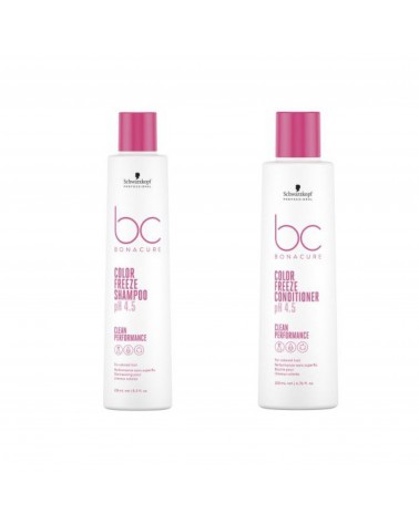 Schwarzkopf BC Color Freeze Zestaw pH 4.5 szampon do włosów farbowanych 250ml i odżywka 200 ml