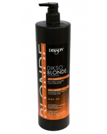Dikson Diksoblonde Shampoo Anti-orange 1000 ml - szampon neutralizujący odcienie miedzi, czerwieni i pomarańczy