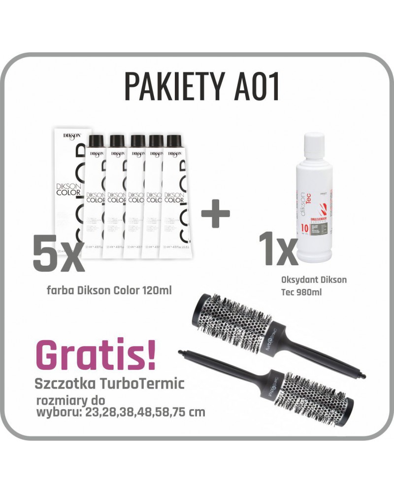 Dikson Pakiet Promocyjny 5x farba Dikson Color + 1x Oksydant
