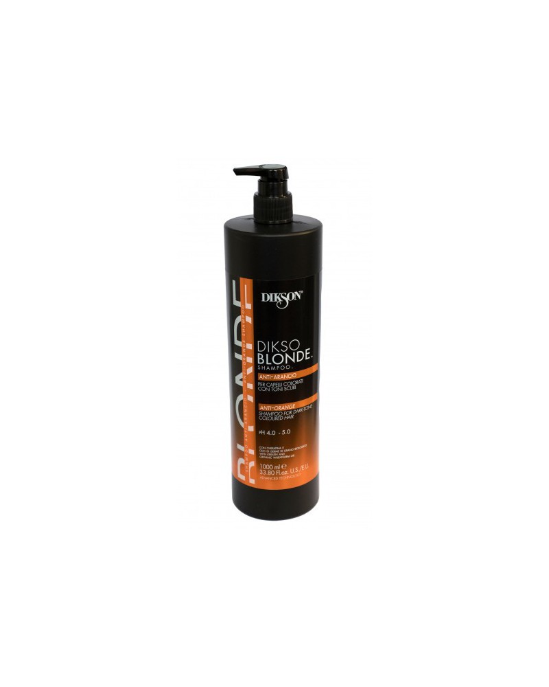 Dikson Diksoblonde Shampoo Anti-orange 1000 ml - szampon neutralizujący odcienie miedzi, czerwieni i pomarańczy