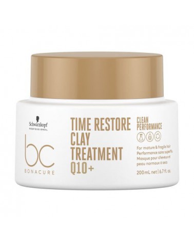 Schwarzkopf BC Time Restore maska glinkowa do włosów dojrzałych 200ml