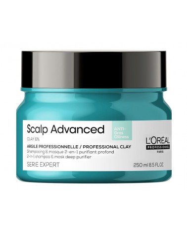 Loreal Professionnel SCALP ADVANCED 2 w 1 OCZYSZCZAJĄCA MASKA 250 ML