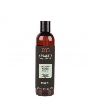 Dikson Argabeta Repair vegKeratin Szampon 250 ml - Szampon regenerujący do włosów zniszczonych i po koloryzacji