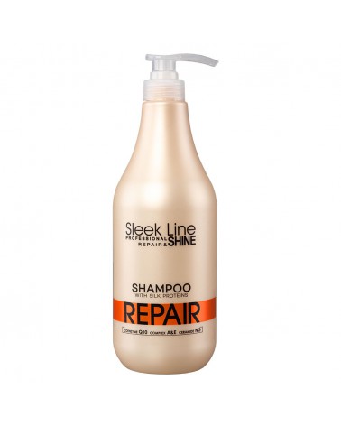 Stapiz Szampon z jedwabiem - Sleek Line - Repair & Shine 1000ml